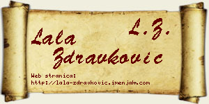 Lala Zdravković vizit kartica